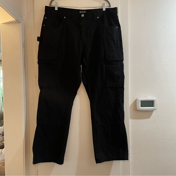 Craftsman Men's Black Cargo Work Pants 40x32 - Picture 1 of 11